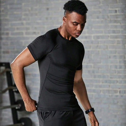 Round Neck Raglan Compression Shirt